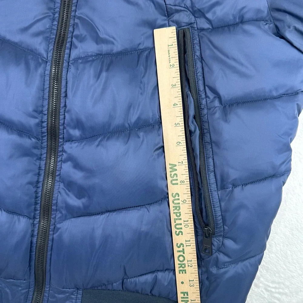 Superdry Quilted Jacket Baltic Blue Hooded Puffer Mens XXL M500086A
